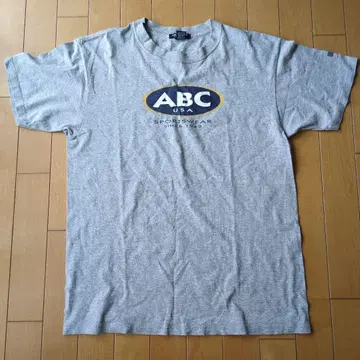 ABC USA 스포츠 웨어 티셔츠 M 사이즈 그레이