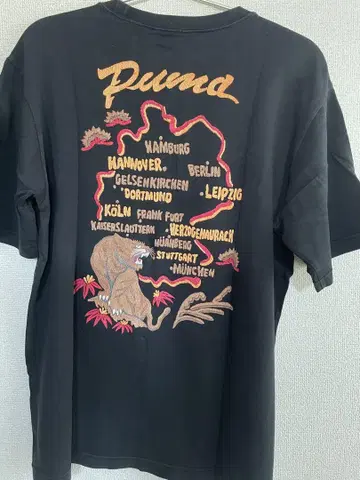 Puma 스카잔 T셔츠 L 블랙