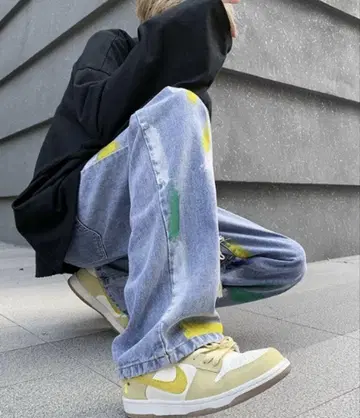 스트릿 페인트 데님