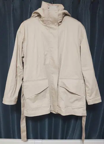 UNIQLO:C 코튼 오버사이즈 하프 코트 (L/31 BEIGE)