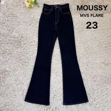 새상품급 MOUSSY MVS FLARE 플레어 데님 23인치 원워시