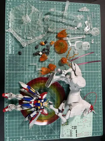 RG 1/144 갓건담 & 확장 세트 조립 완료