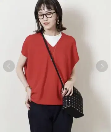 UNITED ARROWS 백 볼륨 프렌치 슬리브 니트