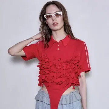 MAISON SPECIAL Ribbon Polo Bodysuit