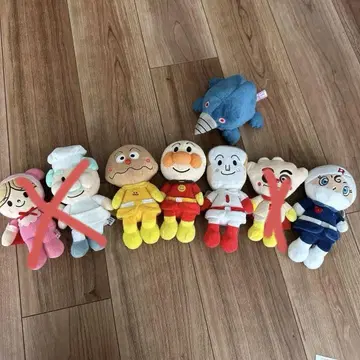 [낱개 판매 가능] 호빵맨 프리티 빈즈 봉제 인형 8개 세트