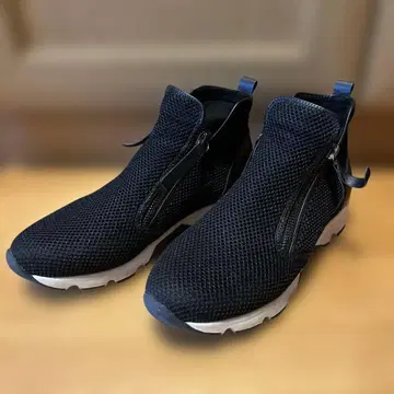 ALL BLACK 메쉬 지퍼 스니커즈 블랙 38