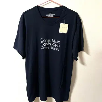 캘빈클라인 CK 로고 T셔츠 L 네이비