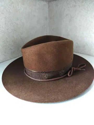 보이스카우트 브라운 울 펠트 햇 56cm