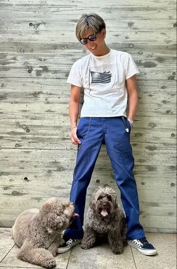 기무라 타쿠야 씨 착용 로버트 메이플소프 TEE 셔츠