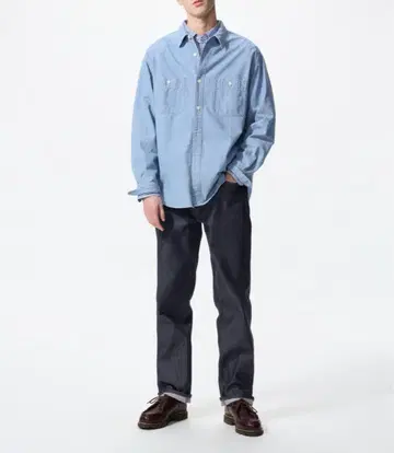 UNIQLO 레귤러 스트레이트 청바지 셀비지 29 시착만 한 상품