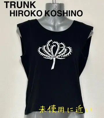 히로코코시노 HIROKO KOSHINO 슬리브리스 블랙