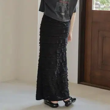 Kastane 카스타네 컷 프릴 I라인 스커트