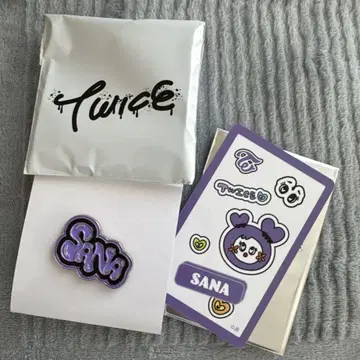 TWICE SANA 사나 랜덤 핀 배지 특전 카드