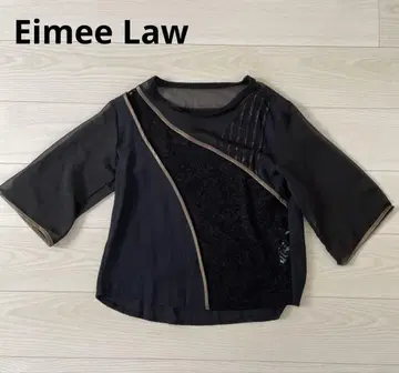 Eimee Law 시스루 상의 5부 소매