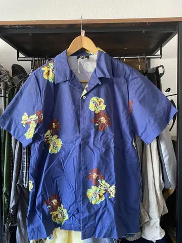 A.P.C. 꽃무늬 반팔 셔츠 알로하 셔츠 M 사이즈