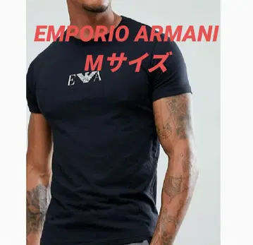[새상품] EMPORIO ARMANI 블랙 크루넥 티셔츠 M 사이즈