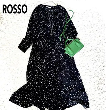 F by ROSSO 도트 랜덤 티어드 원피스