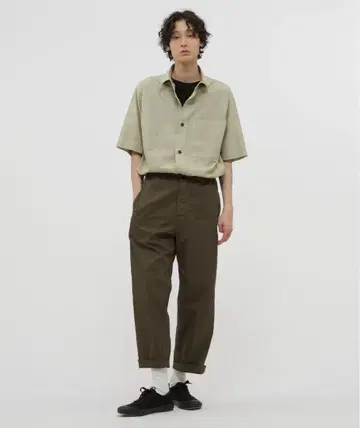 MHL. 마가렛호웰 2025SS 면 팬츠 트라우저 브라운 L