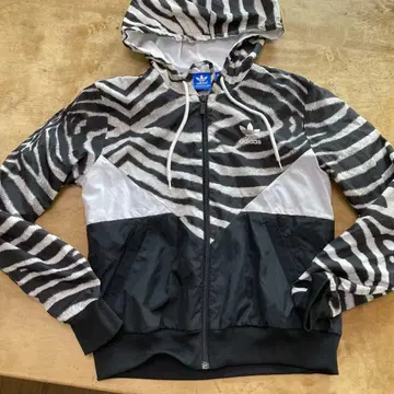 adidas 제브라 패턴 후드 부착 후드티 M