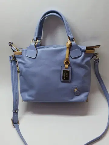 중고품 PELLE BORSA 라이트 퍼플 숄더 2WAY 핸드백