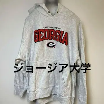 조지아 대학교 칼리지 후드티 그레이