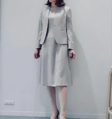 KASHIYAMA 여성 수트 원피스 칼라리스 자켓 11
