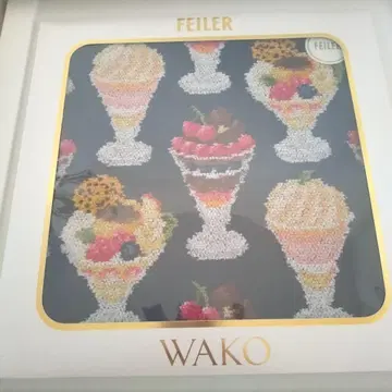 페일러 와코 WAKO PARFAIT 타월 손수건 파르페 네이비