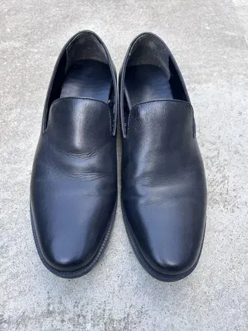 블랙 가죽 로퍼 27.0cm