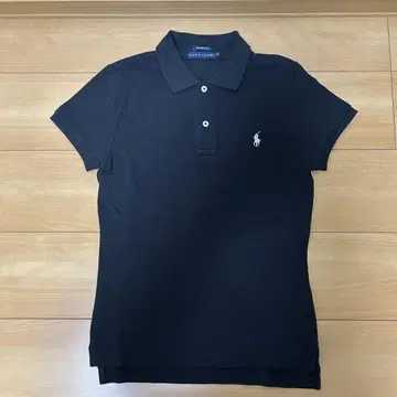 [미사용 새상품] Ralph Lauren 피케 셔츠 반팔 슬림핏 블랙