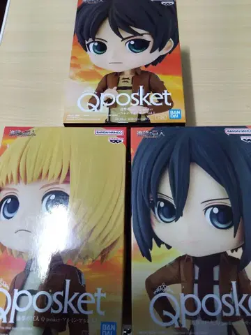 진격의 거인 Q posket 피규어 3개 세트