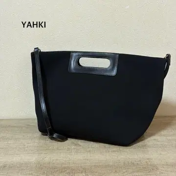 YAHKI 네오플렌 2way 핸드 숄더 백 블랙