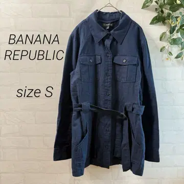 [ BANANA REPUBLIC ] 린넨 혼방 벨트 셔츠 재킷 S