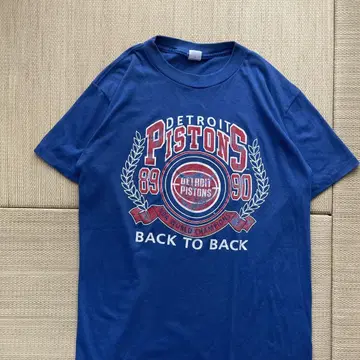 90s NBA 디트로이트 피스톤즈 티셔츠 89 90 L 상당