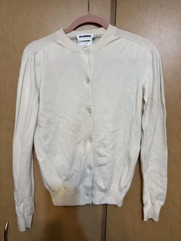 JIL SANDER 아이보리 가디건 34