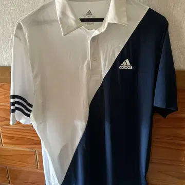 adidas AEROREADY 피케 셔츠 M 화이트/네이비