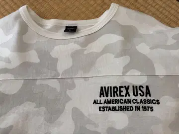 AVIREX USA 카모 패턴 티셔츠 L 사이즈