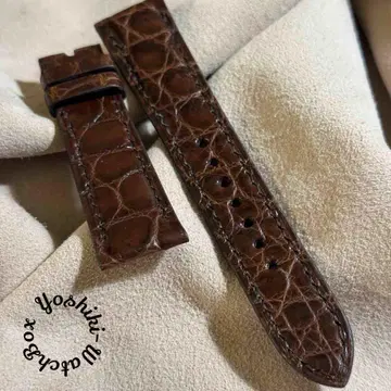 cro-1908 크로커다일 시계 벨트 브라운 러그 폭 21mm