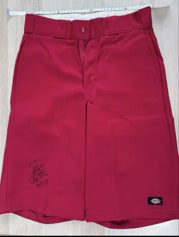 Dickies 디키즈 하프 팬츠 숏팬츠 빨간색 보라색 구제 의류 밴딩