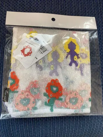 새상품 먘먘 레이스 장식 멋쟁이 BAG 보더 컬러 에코백