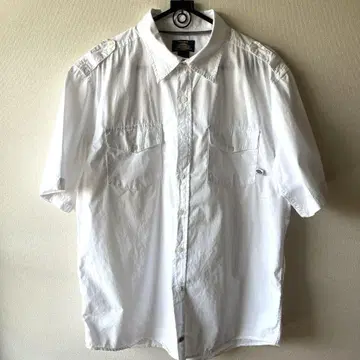 dickies 워크 셔츠 화이트 L 면 100%