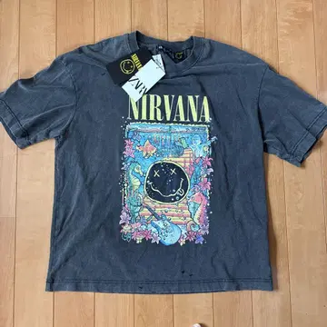 NIRVANA 그래픽 T셔츠 다크 그레이