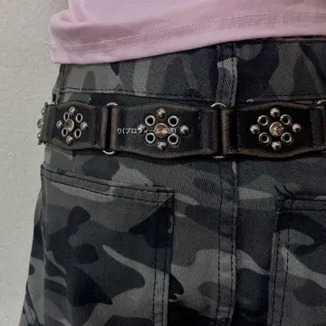 빈티지 스터드 벨트