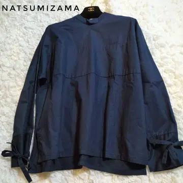 natsumizama 나츠미자마 풀오버 셔츠 네이비 코튼 100%