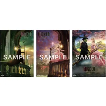 위키드 Wicked A3 비주얼 시트 특전 Amazon BluRay