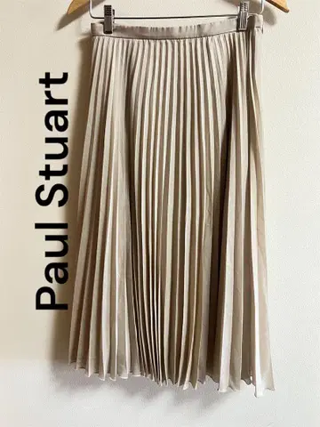 Paul Stuart 폴 스튜어트 플리츠 스커트 사이즈 6 베이지