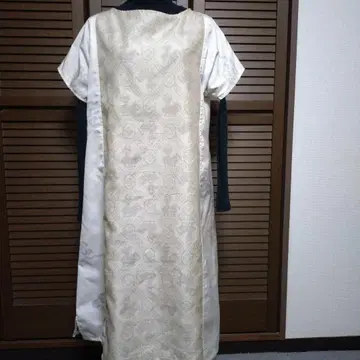정견 명주 A라인 원피스