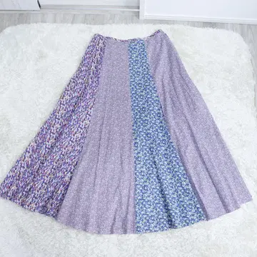 DRESS TERIOR 리버티 플레어 패치워크 스커트 38