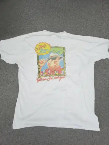 90s joe's beach club 티셔츠 포켓T XL