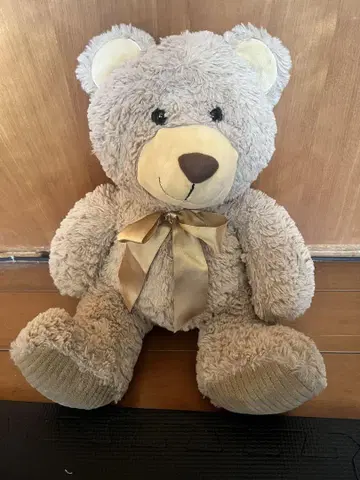 베이지 곰 봉제 인형 약 60cm