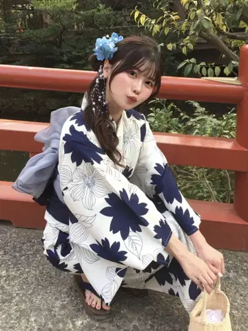 [새 상품] 그레일GRL 꽃무늬 유카타 세트[gi1607]